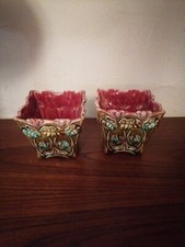 2 Petits Caches Pots Faience D