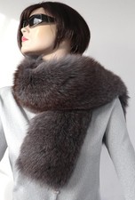 Fourrure Écharpe Renard Bleu