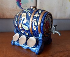 Ancien Service à liqueur Tonneau en faience de Nimy-Belgique