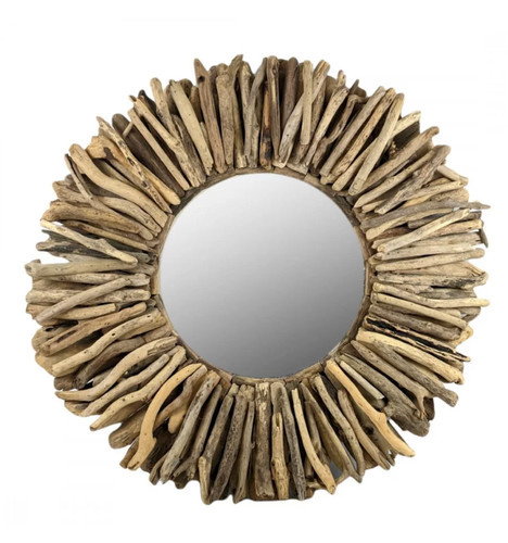 Grand miroir mural rond - miroir,