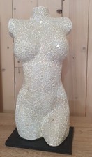 Lampe buste femme mosaique