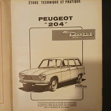 revue technique PEUGEOT 204 diesel break 1255 cm3 indenor rta 204 diesel 1.2 5cv