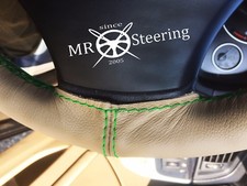 Couvre Volant En Cuir Beige Pour Renault Alpine GTA 84-91 Vert Double ST