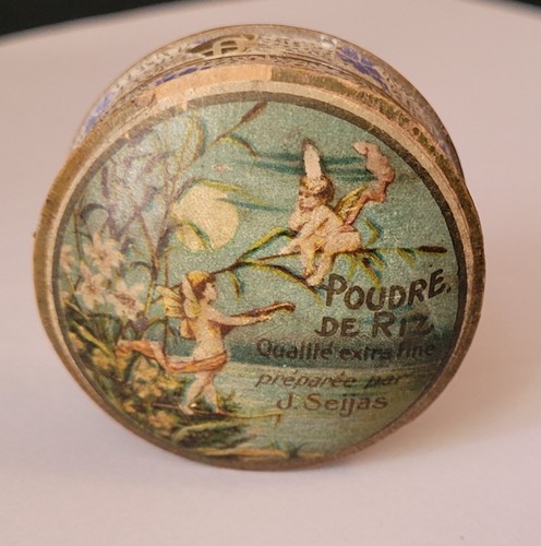 Ancienne boîte poudre - ancienne, de
