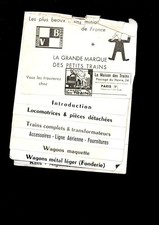 livre catalogue train sncf ancien jouef TGV loco  jouet maison du train le havre