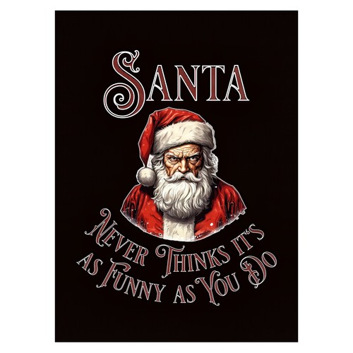 Affiche humoristique noël - humoristique, de