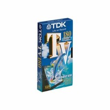 TDK E-180TV cassette Vidéo VHS K7 vierge secam enregistrement 180 min (3H)