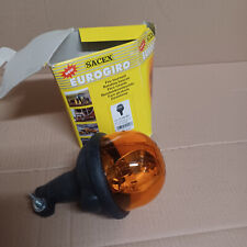 Gyrophare rond orange 12v à fixer sur mat