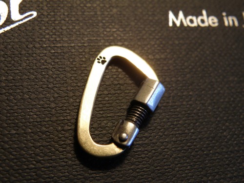 Fermoir mousqueton 18k - mousqueton, or