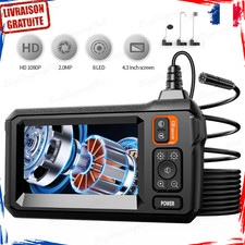 Caméra Endoscopique Industrielle 8mm HD 1080p 5m Etanche IP67 8 LED Ecran 4,3"