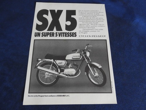 Publicité cycle peugeot sx5 - publicité,