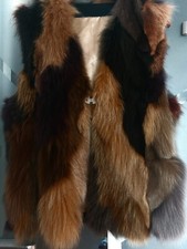 FUCHSWESTE, 38-40 , GILET  EN RENARD 38-40-42