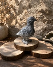 Statue Oiseau Métal Vintage