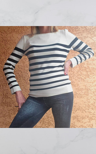 Pull marinière avec - pull, soie