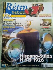 RETRO HEBDO 30 HISPANO-SUIZA