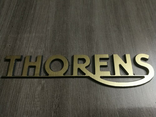 Logo thorens pvc doré - logo,