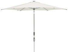 Parasol Slide Poteau Central Diam. 250Cm Sable Blanc Suncomfort Par Glatz