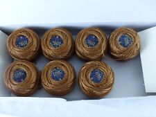 DMC boite 7 pelotes de 10 grammes COTON PERLE 8 N° 434 brun marron ,art 116
