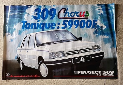 Affiche peugeot 309 chorus - peugeot,