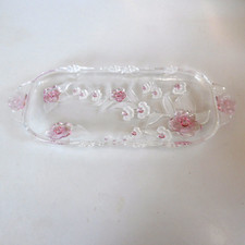 plateau a cake en verre cristal