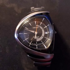 SEIKO Kinetic Streamline SKA377P1 5M62-0BM0 A0 vintage asymetrical