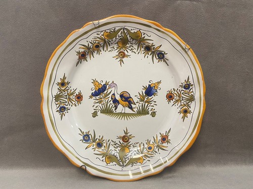 Ancienne assiette decorative - ancienne,