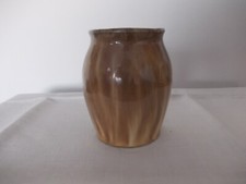 Vase grés flammé signé - vase,