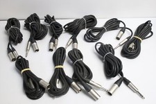 Occasion : Lot de 10 cables micro NEUTRIK Jack 6.35mm Stereo -> XLR Male (Lot B)