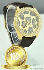 New Trend Limited GuEsS Authentic Watch Ladies Brown Leather Women BNWT