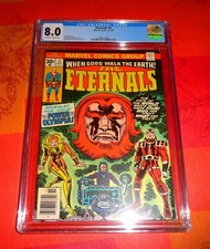 Comics VO CGC 8.0 Nov 1976 ETERNALS N°5 – Jack Kirby - TB Etat - Thena, Makkari