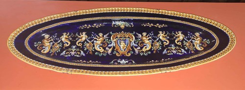 Plat poisson faïence - plat, à