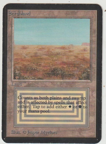 Carte scrubland brousse - x1,