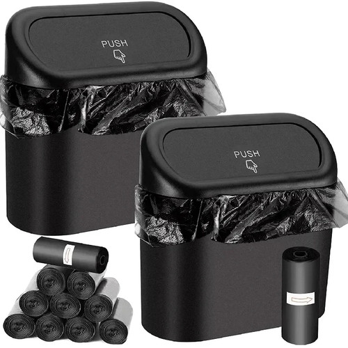 Mini car dustbin with lid - dustbin,