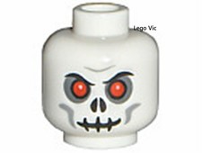 Lego 3626pb0269 Head Skull Games 3837 Castle 7079 7094 7029 7093 MOC new A9