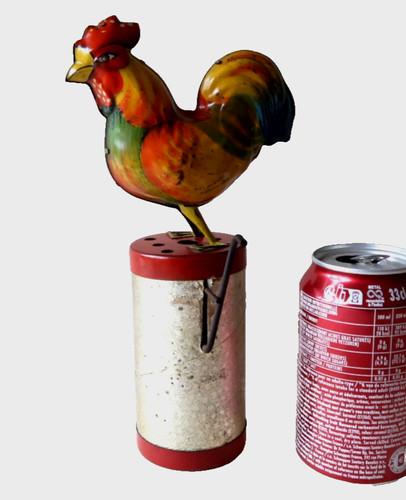 Grand jouet mecanique coq - jouet,