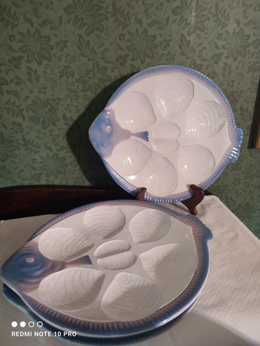 Assiettes huîtres forme - assiettes, à