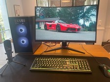 SETUP GAMING COMPLET TRÈS BON ETAT: Tour gaming + écran + clavier/souris