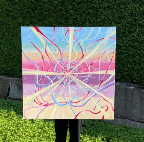 Oeuvre peinture huile sur - oeuvre,