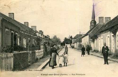 Carte conge sur orne - conge, rue