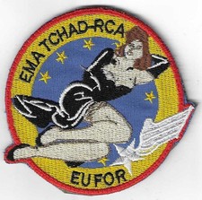 INSIGNE TISSU, PATCH MILITAIRE DE L'EUFOR-EMA-TCHAD-RCA