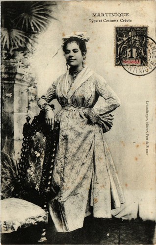 Martinique type et costume - pc,