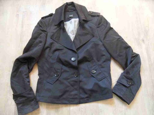 Veste courte rangs - rangs, noire