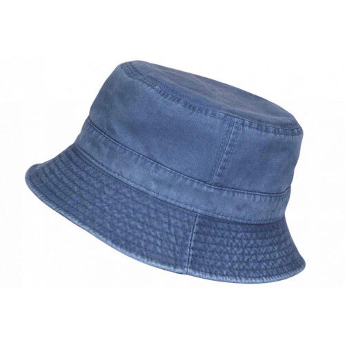 Chapeau bob bleu coton - bleu, en