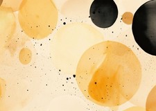 Art mural abstrait - cercles