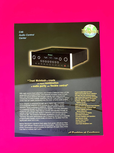 Mcintosh c46 preamp - mcintosh,