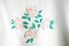 T-shirt brodé fleurs ROSE Gina Diwan 12 mois 1 an TBE superbe ! Superbe !
