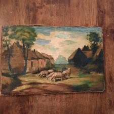 Huile Sur Toile Tableau Mont