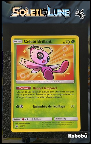 Carte pokémon celebi brillant - pokémon,