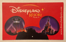 Disneyland Resort Walt Disney Studios Paris ticket pass enfant 2008