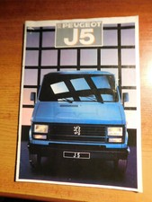 PEUGEOT J5 1987 CATALOGUE prospektus brochure 32 PAGES COMBI COMBI SUPER ETC
